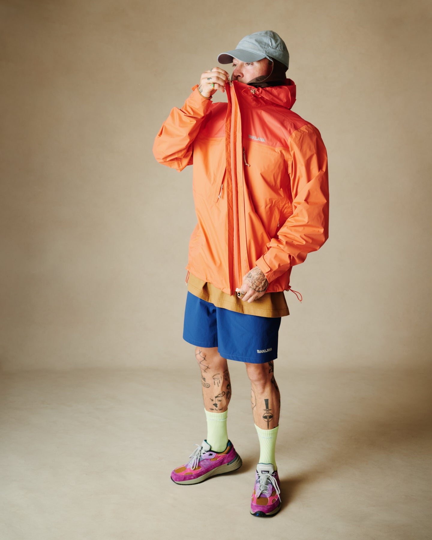 BAKLAVA SHELL JACKET (CORAL/ORANGE)
