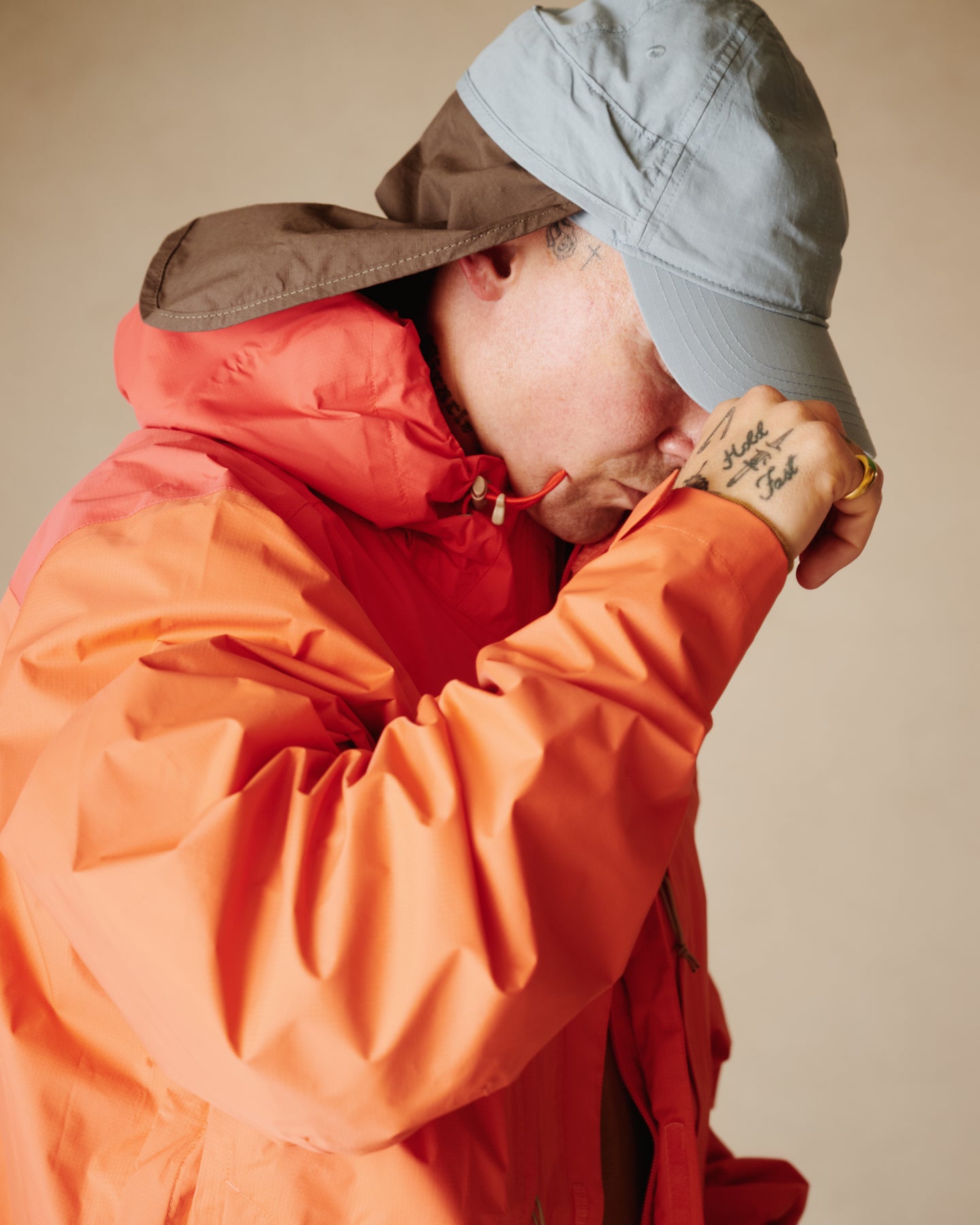 BAKLAVA SHELL JACKET (CORAL/ORANGE)