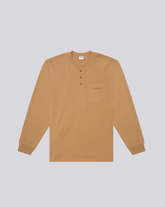BAKLAVA LONGSLEEVE HENLEY (ESPRESSO)