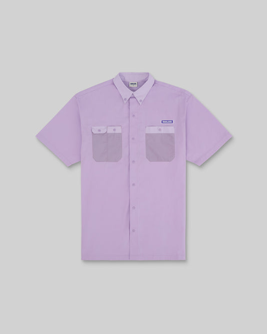 BAKLAVA BUTTON-DOWN FISHING SHIRT (LAVENDER)